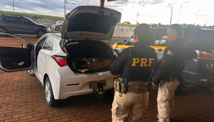 PRF intercepta “viagem do tráfico” na BR-277 e apreende 100 kg de maconha em Cascavel